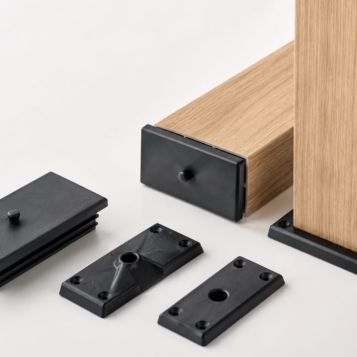 Accesorios de anclaje para perfil tubular decorativo Squadra